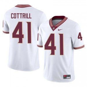 #41 AJ Cottrill FSU Seminoles White Jersey | Iconic Stitched Men College Football Gear 15601962