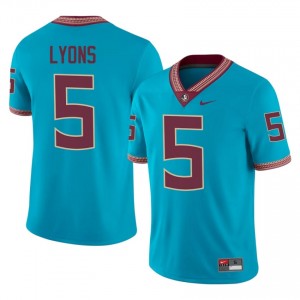 Daniel Lyons #5 Seminoles Jersey | Gameday Turquoise College Football Men Stitch 19272164