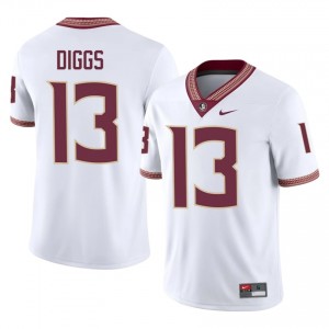 Deamontae Diggs #13 Florida State Seminoles Jersey | Elite Thread White University Football Men Stitched 19393843