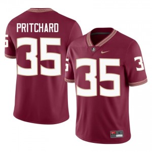 Garnet Ethan Pritchard #35 FSU Seminoles Jersey | Men NCAA Football Essential Embroidery 23786862