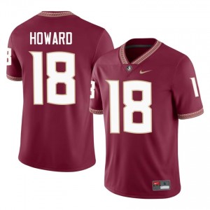 Florida State Jamari Howard #18 Garnet Jersey | Premium Embroidery NCAA Football Men Apparel 30319772