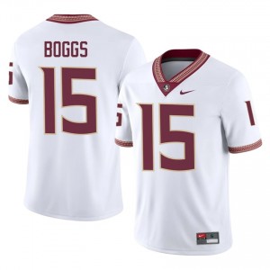 Florida State Jayvan Boggs #15 White Jersey | Fresh Stitched High School Football Men Apparel 19272306