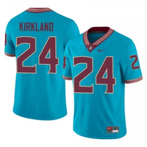 Florida State K.J. Kirkland #24 Turquoise Jersey | Elite Swen Player Football Men Apparel 44966398