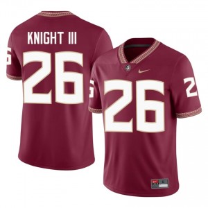 Ricky Knight III #26 Florida State Seminoles Jersey | Elite Thread Garnet University Football Men Embroidery 29946931