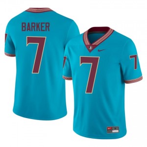 Ashlynd Barker #7 Seminoles Jersey | Alumni Turquoise Player Football Men Stitch 23693539