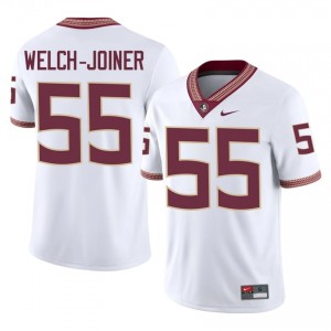 White Bradyn Welch-Joiner #55 Seminoles Jersey | Men College Football Pro-Grade Stitched 85985881