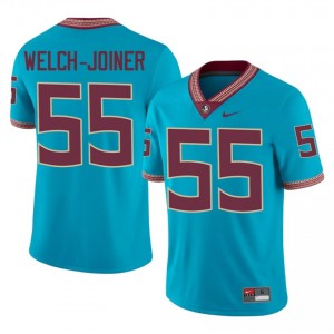 Bradyn Welch-Joiner #55 Florida State Seminoles Jersey | Genuine Turquoise NCAA Football Men Stitch 94358752