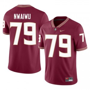 Chimdia Nwaiwu #79 Florida State Seminoles Jersey | Elite Thread Garnet University Football Men Embroidery 27954716