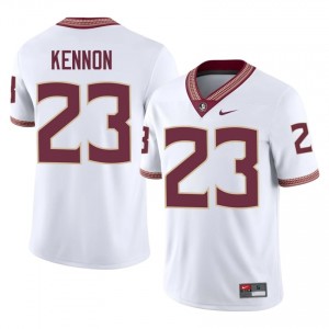 FSU Noles Chuck Kennon #23 White Jersey | Fresh Stitched High School Football Men Apparel 80808061