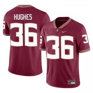 Daniel Hughes #36 Seminoles Jersey | Elite Thread Garnet University Football Men Embroidery 79503265