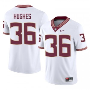 FSU Noles Daniel Hughes #36 White Jersey | Exclusive Stitched College Football Men Apparel 55082219