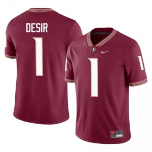 #1 Darryll Desir FSU Garnet Jersey | Licensed Embroidery Men High School Football Gear 32564765