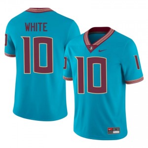 Turquoise EJ White #10 Seminoles Jersey | Men University Football Top-Tier Swen 46131300
