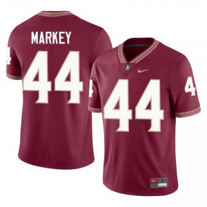 Florida State Gavin Markey #44 Garnet Jersey | Durable Embroidery University Football Men Apparel 16165398