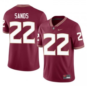 Garnet Gemari Sands #22 FSU Seminoles Jersey | Men High School Football Limited Embroidery 24894255