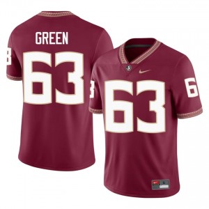 #63 Jakobe Green FSU Garnet Jersey | Iconic Embroidery Men College Football Gear 20150500