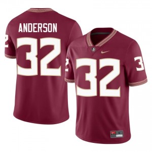 #32 Jalen Anderson FSU Garnet Jersey | Pro Cut Embroidery Men NCAA Football Gear 28363858