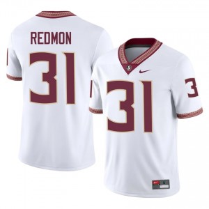 #31 Karon Maycock FSU White Jersey | Licensed Stitched Men High School Football Gear 45668846
