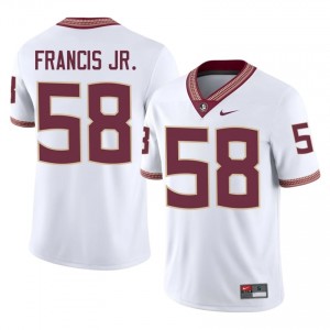 Florida State Luke Francis Jr. #58 White Jersey | Fresh Stitched High School Football Men Apparel 83736505