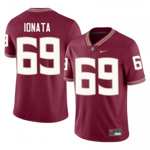 Garnet Mike Ionata #69 FSU Seminoles Jersey | Men University Football Top-Tier Embroidery 84721086