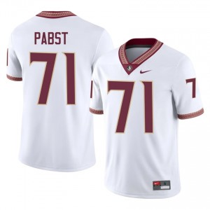 FSU Noles Nate Pabst #71 White Jersey | Durable Stitched University Football Men Apparel 23351187
