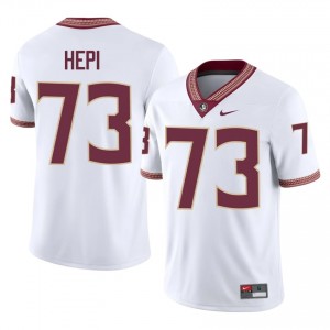 White Nikau Hepi #73 Seminoles Jersey | Men Player Football Classic Stitched 38586866