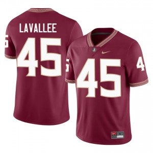 #45 Noah LaVallee FSU Garnet Jersey | Licensed Embroidery Men High School Football Gear 43579494