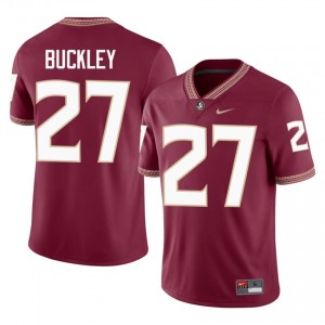 Garnet Terrell Buckley #27 FSU Seminoles Jersey | Men Player Football Classic Embroidery 30555407