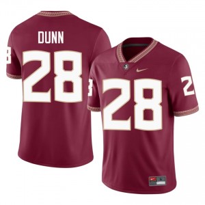 Warrick Dunn #28 Seminoles Jersey | Elite Thread Garnet University Football Men Embroidery 31719068