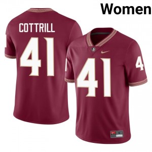 AJ Cottrill #41 Florida State Seminoles Jersey | Alumni Garnet Player Football Women Embroidery 11845998