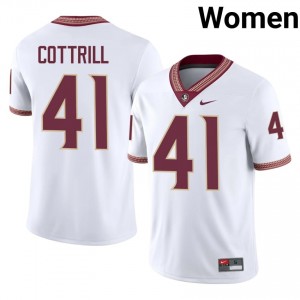 Florida State AJ Cottrill #41 White Jersey | Fresh Stitched High School Football Women Apparel 33592218