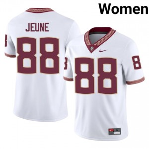 Keenen Jeune #88 Florida State Seminoles Jersey | Moisture Wicking White High School Football Women Stitched 88093203