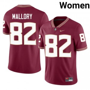 Teriq Mallory #82 Seminoles Jersey | Gameday Garnet College Football Women Embroidery 59289515