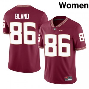 #86 Tony Bland FSU Seminoles Garnet Jersey | Licensed Embroidery Women High School Football Gear 56176687