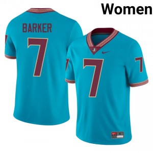 Turquoise Ashlynd Barker #7 Seminoles Jersey | Women College Football Pro-Grade Swen 59725708