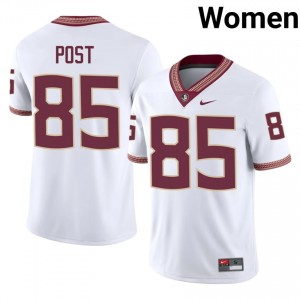 Florida State Ethan Post #85 White Jersey | Fresh Stitched High School Football Women Apparel 45008453