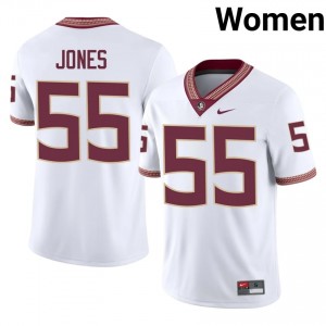 Marvin Jones #55 Florida State Seminoles Jersey | Gameday White College Football Women Stitched 66356832