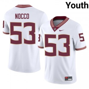 Alex Nocco #53 Florida State Seminoles Jersey | Alumni White Player Football Youth Stitched 44176093