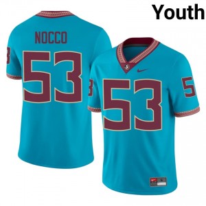 Florida State Alex Nocco #53 Turquoise Jersey | Fresh Swen High School Football Youth Apparel 52066945