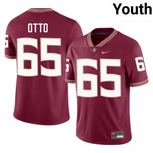 Garnet Andre Otto #65 FSU Seminoles Jersey | Youth Player Football Classic Embroidery 67317322