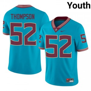 Chavez Thompson #52 Florida State Seminoles Jersey | Elite Thread Turquoise University Football Youth Stitch 47746993