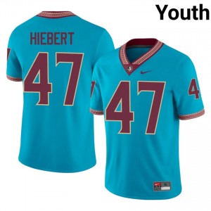 Turquoise Donny Hiebert #47 Seminoles Jersey | Youth College Football Pro-Grade Swen 74465756