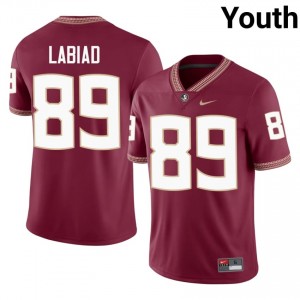 Garnet Greyson Labiad #89 FSU Seminoles Jersey | Youth University Football Top-Tier Embroidery 94452789