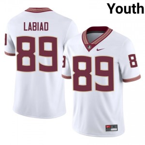 Greyson Labiad #89 Seminoles Jersey | Gameday White College Football Youth Stitched 32401801