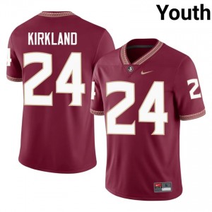 FSU Noles K.J. Kirkland #24 Garnet Jersey | Premium Embroidery NCAA Football Youth Apparel 48423631