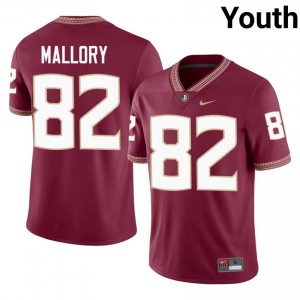 Garnet Teriq Mallory #82 Seminoles Jersey | Youth High School Football Limited Embroidery 38726888