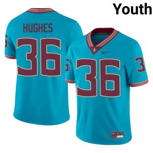 Daniel Hughes #36 Seminoles Jersey | Alumni Turquoise Player Football Youth Stitch 60849393