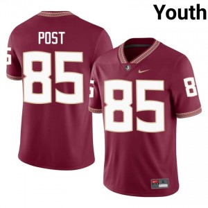 Garnet Ethan Post #85 FSU Seminoles Jersey | Youth College Football Pro-Grade Embroidery 43537070