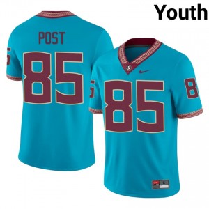 FSU Noles Ethan Post #85 Turquoise Jersey | Elite Swen Player Football Youth Apparel 82799919