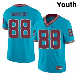 Turquoise Jordan Sanders #88 Seminoles Jersey | Youth College Football Pro-Grade Swen 50159036